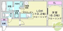 間取図画像 1LDK