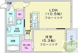 間取図画像 1LDK