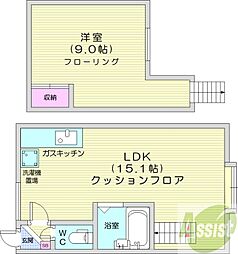 グロリア・94 1LDKの間取図画像