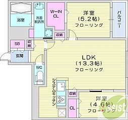 間取図画像 2LDK