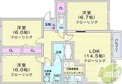 物件の間取り