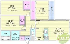 物件の間取り