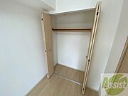 寝室の収納です。部屋がすっきり片付きます。