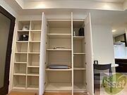 収納たっぷりでした！お部屋が片付きますよ～