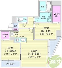 物件の間取り