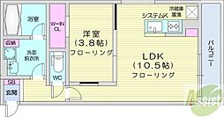 DPレジデンス63 1LDKの間取図画像