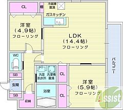 物件の間取り
