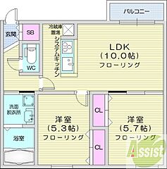 物件の間取り