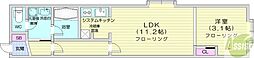 W912 1LDKの間取図画像