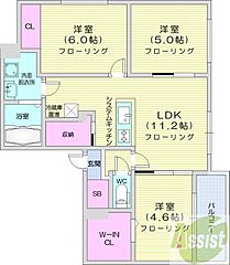 物件の間取り