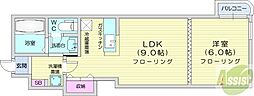 港プロシード16 1LDKの間取図画像