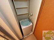 もちろん洗濯機置場は室内にあるので、いつでも洗濯できますよ