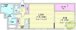 LeJardindeMIYANOMORI 1LDKの間取図画像