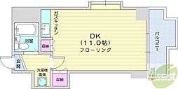 シティハイムN18. 1DKの間取図画像