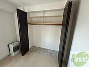 寝室の収納です。部屋がすっきり片付きます。