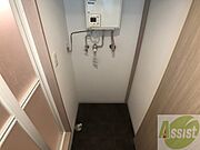 洗濯機はこちらの専用スペースに置けます！