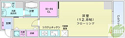 TEADA北4条 1Kの間取図画像