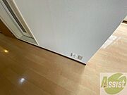 冷蔵庫置き場はこちらです。動線もばっちり効率的です。