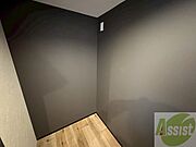 こちらに冷蔵庫を置けます。調理時の動線もばっちり効率的。