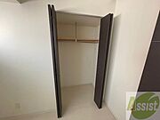 寝室の収納です。部屋がすっきり片付きます。
