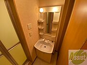 独立洗面台です。大きくてよいですね。シャンプーもできます。