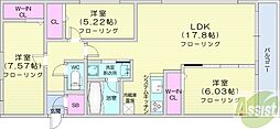 N-SELECTION.STELLA 3LDKの間取図画像