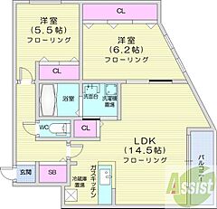 物件の間取り