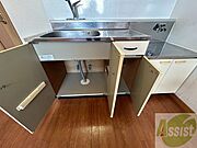 キッチン下の収納もたくさん入りますよ～！