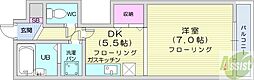 N216 1DKの間取図画像