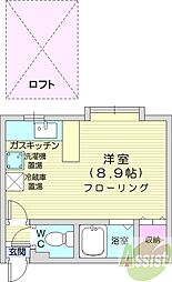 センチュリープラザ 1Kの間取図画像