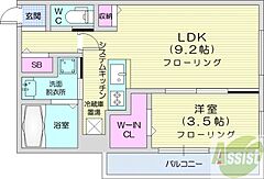 物件の間取り