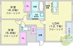 物件の間取り