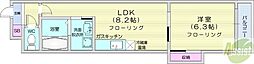 ノースマンション桑園 1LDKの間取図画像