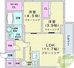 物件の間取り