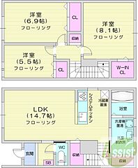 物件の間取り