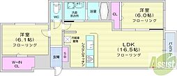 CERNE Yamahana 3LDKの間取図画像