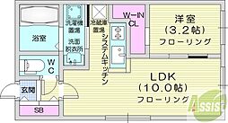 GAVEL163 1LDKの間取図画像