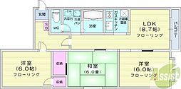 エクセレント北24条 3LDKの間取図画像
