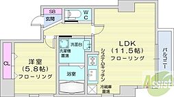 コンドー円山KIRARI 1LDKの間取図画像