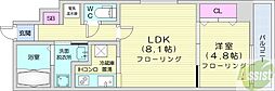 イリオス中島公園 1LDKの間取図画像
