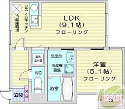 マイスター渋谷M.S 1LDKの間取図画像