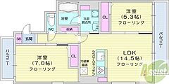 物件の間取り