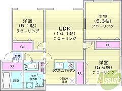 物件の間取り
