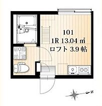 AZEST-RENT羽田12 101 ｜ 東京都大田区羽田３丁目23-1（賃貸アパート1R・1階・13.04㎡） その2