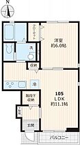 ヴィル・リジエールII 105 ｜ 東京都大田区東糀谷５丁目15-19（賃貸アパート1LDK・1階・40.45㎡） その2