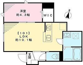 Klingel　クリンゲル 101 ｜ 東京都大田区東嶺町43-7（賃貸アパート1LDK・1階・33.70㎡） その2