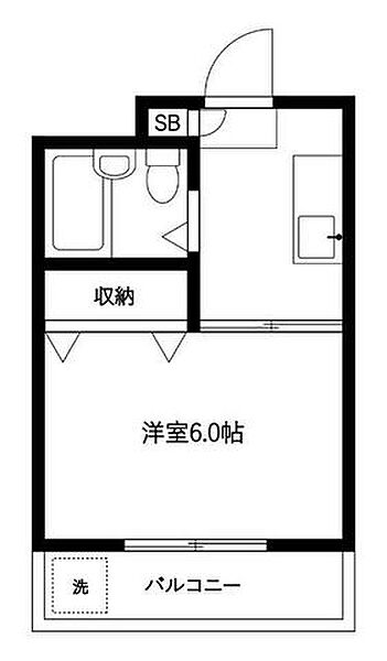 アブニール大森 202｜東京都大田区大森北６丁目(賃貸マンション1K・2階・17.95㎡)の写真 その2