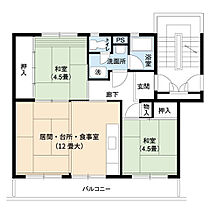 UR国分  ｜ 愛知県稲沢市朝府町7丁目（賃貸マンション2LDK・5階・54.37㎡） その2