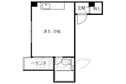 グリーンシティ清水 ワンルームの間取図画像