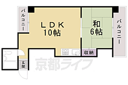 新橋ハイツ 1LDKの間取図画像
